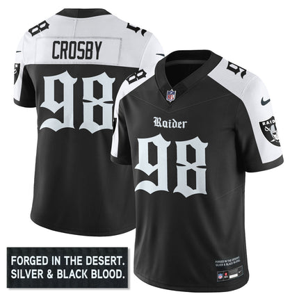 Women's Las Vegas Raiders 'Gothic Silver State Edition' Vapor Limited Jersey - All Stitched LVRAI_KDZ - KINDOZY