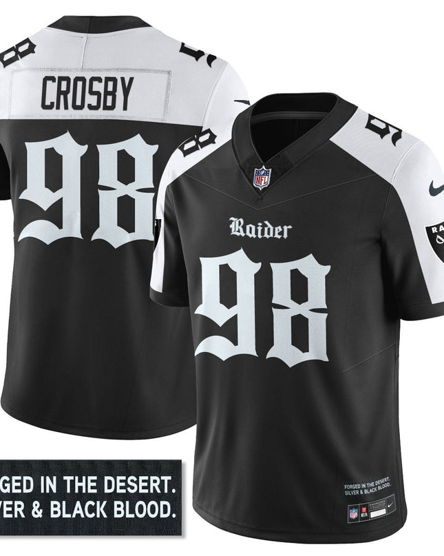 Women's Las Vegas Raiders 'Gothic Silver State Edition' Vapor Limited Jersey - All Stitched LVRAI_KDZ - KINDOZY