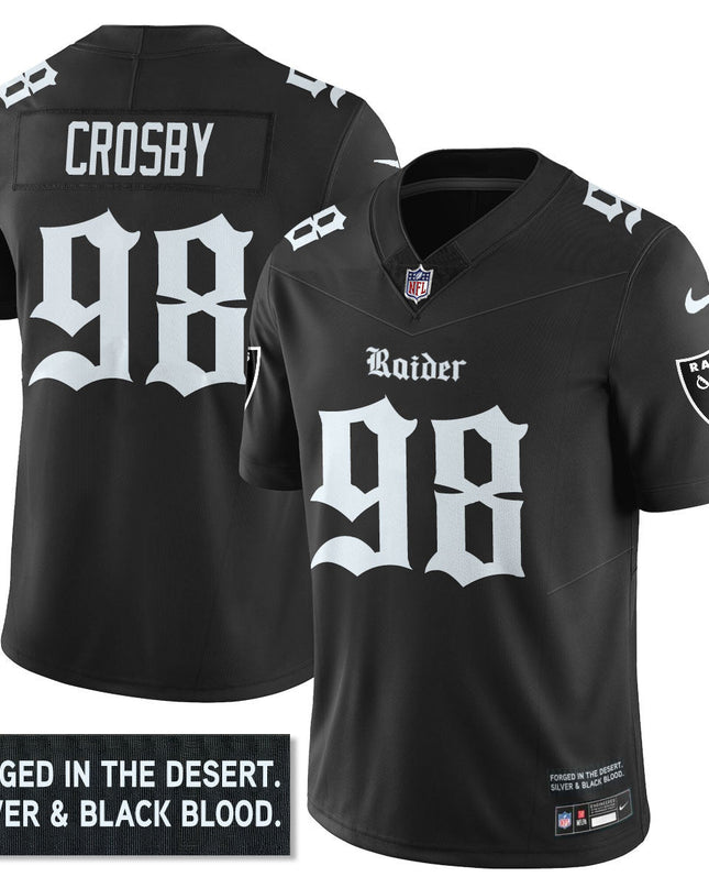 Women's Las Vegas Raiders 'Gothic Silver State Edition' Vapor Limited Jersey - All Stitched LVRAI_KDZ - KINDOZY