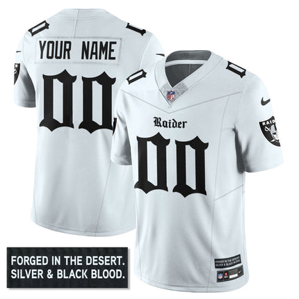 Women's Las Vegas Raiders 'Gothic Silver State Edition' Vapor Limited Jersey - All Stitched LVRAI_KDZ - KINDOZY