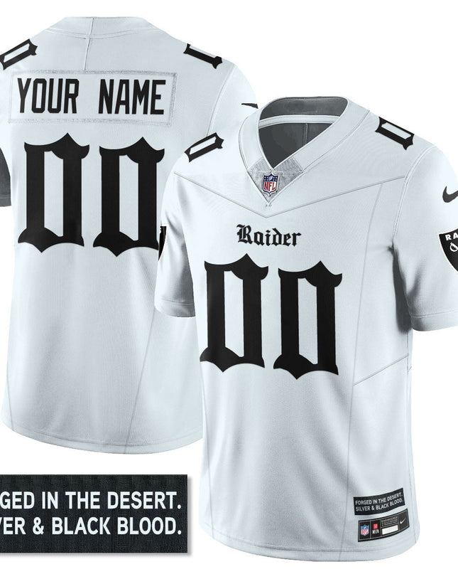 Women's Las Vegas Raiders 'Gothic Silver State Edition' Vapor Limited Jersey - All Stitched LVRAI_KDZ - KINDOZY