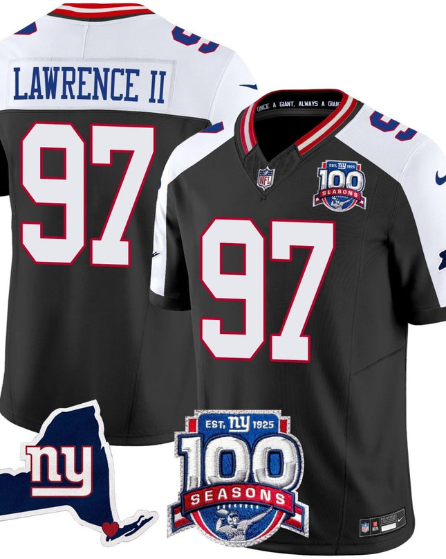 Women's New York Giants 100th Season & State Patch Vapor Limited Jersey - All Stitched NYG_KDZ - KINDOZY