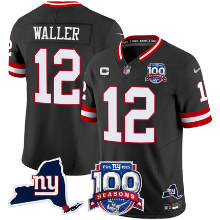 Women's New York Giants 100th Season & State Patch Vapor Limited Jersey - All Stitched NYG_KDZ - KINDOZY