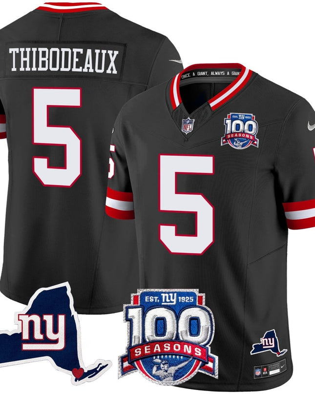 Women's New York Giants 100th Season & State Patch Vapor Limited Jersey - All Stitched NYG_KDZ - KINDOZY