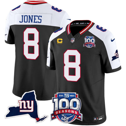 Women's New York Giants 100th Season & State Patch Vapor Limited Jersey - All Stitched NYG_KDZ - KINDOZY