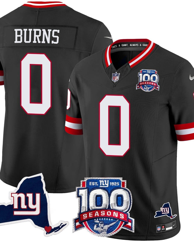 Women's New York Giants 100th Season & State Patch Vapor Limited Jersey - All Stitched NYG_KDZ - KINDOZY
