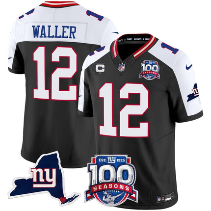 Women's New York Giants 100th Season & State Patch Vapor Limited Jersey - All Stitched NYG_KDZ - KINDOZY