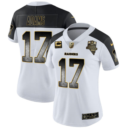 Women's Raiders Gold Arch Smoke Vapor Jersey - All Stitched LVRAI_KDZ - KINDOZY