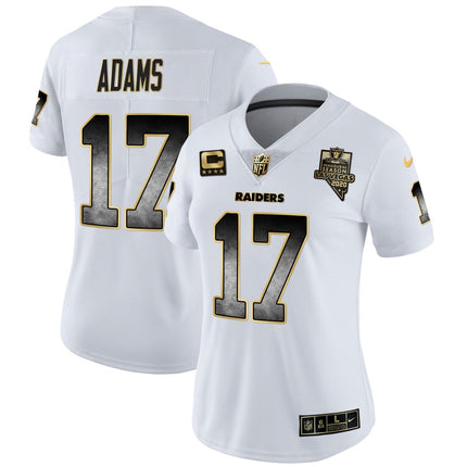 Women's Raiders Gold Arch Smoke Vapor Jersey - All Stitched LVRAI_KDZ - KINDOZY