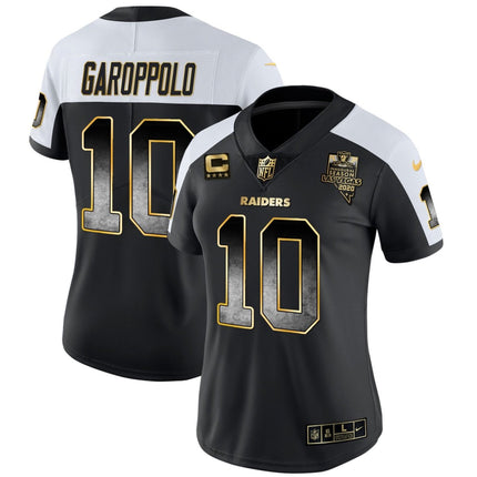 Women's Raiders Gold Arch Smoke Vapor Jersey - All Stitched LVRAI_KDZ - KINDOZY