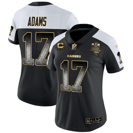 Women's Raiders Gold Arch Smoke Vapor Jersey - All Stitched LVRAI_KDZ - KINDOZY