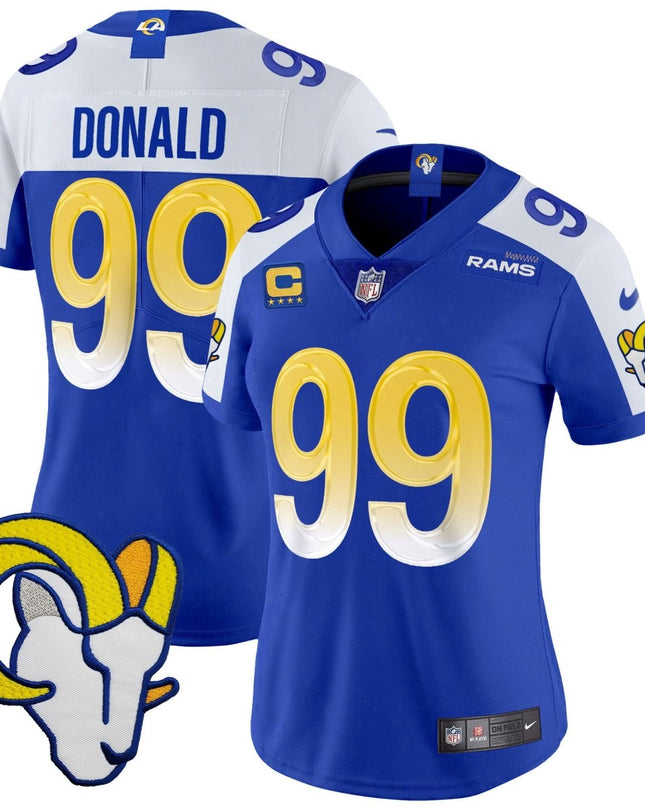 Women's Rams Vapor Limited Jersey V2 - All Stitched LAR_KDZ - KINDOZY