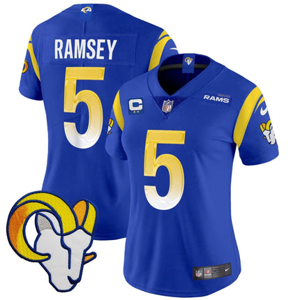Women's Rams Vapor Limited Jersey V2 - All Stitched LAR_KDZ - KINDOZY