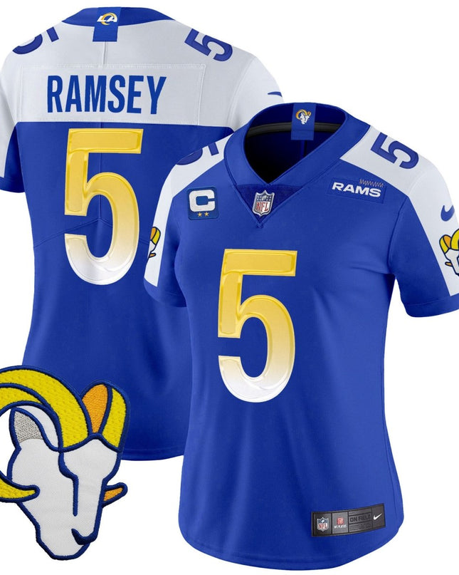Women's Rams Vapor Limited Jersey V2 - All Stitched LAR_KDZ - KINDOZY