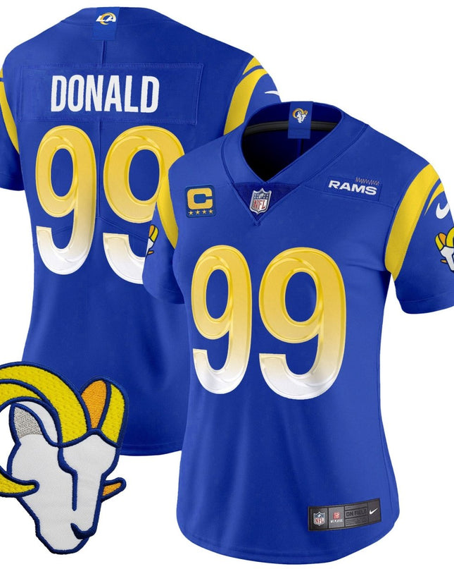 Women's Rams Vapor Limited Jersey V2 - All Stitched LAR_KDZ - KINDOZY