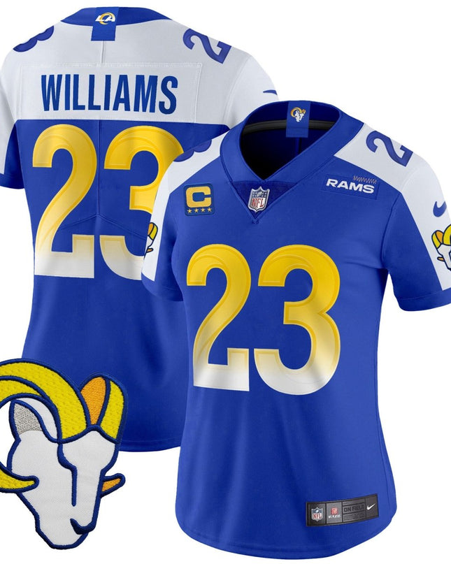Women's Rams Vapor Limited Jersey V2 - All Stitched LAR_KDZ - KINDOZY