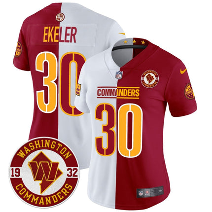 Women's Washington Commanders 2024 Vapor Limited Jersey - Est. 1932 Patch - All Stitched WASCOM_KDZ - KINDOZY