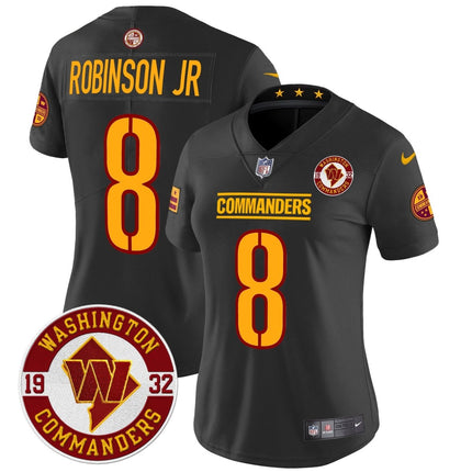 Women's Washington Commanders 2024 Vapor Limited Jersey - Est. 1932 Patch - All Stitched WASCOM_KDZ - KINDOZY