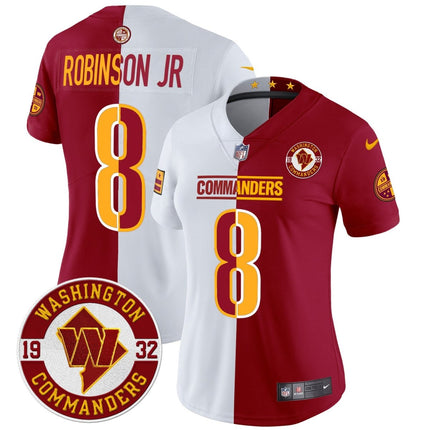 Women's Washington Commanders 2024 Vapor Limited Jersey - Est. 1932 Patch - All Stitched WASCOM_KDZ - KINDOZY
