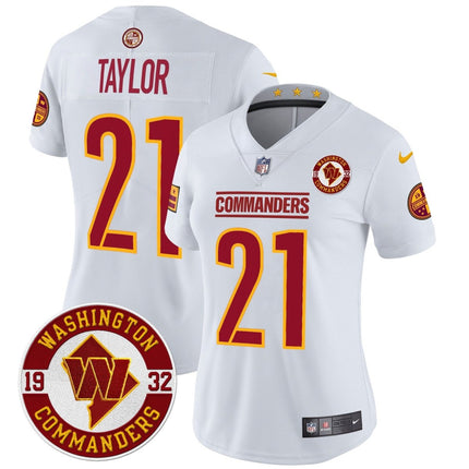 Women's Washington Commanders 2024 Vapor Limited Jersey - Est. 1932 Patch - All Stitched WASCOM_KDZ - KINDOZY