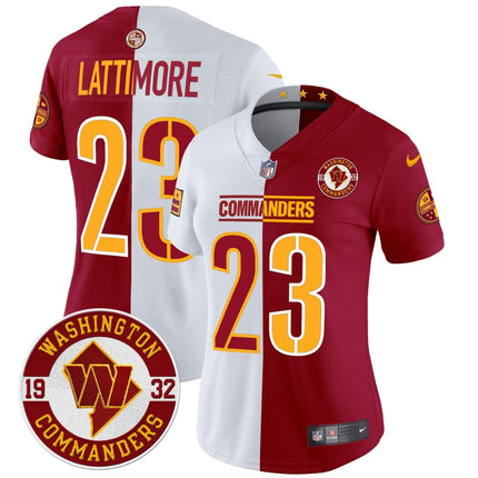 Women's Washington Commanders 2024 Vapor Limited Jersey - Est. 1932 Patch - All Stitched WASCOM_KDZ - KINDOZY
