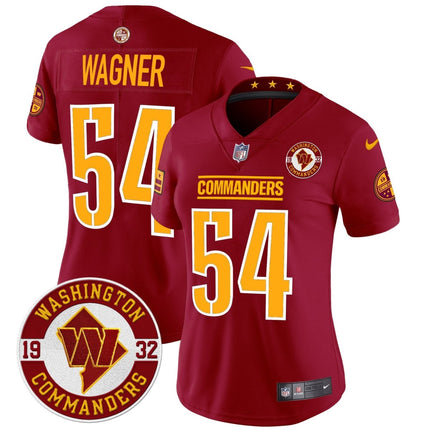 Women's Washington Commanders 2024 Vapor Limited Jersey - Est. 1932 Patch - All Stitched WASCOM_KDZ - KINDOZY