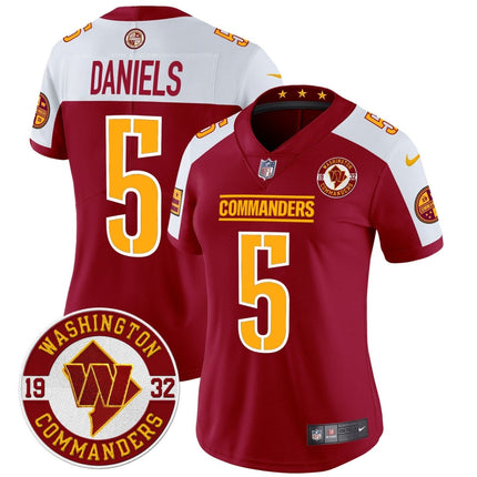 Women's Washington Commanders 2024 Vapor Limited Jersey - Est. 1932 Patch - All Stitched WASCOM_KDZ - KINDOZY