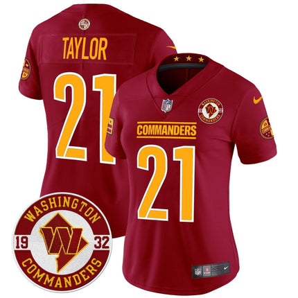 Women's Washington Commanders 2024 Vapor Limited Jersey - Est. 1932 Patch - All Stitched WASCOM_KDZ - KINDOZY
