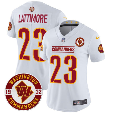 Women's Washington Commanders 2024 Vapor Limited Jersey - Est. 1932 Patch - All Stitched WASCOM_KDZ - KINDOZY
