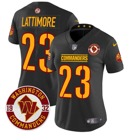 Women's Washington Commanders 2024 Vapor Limited Jersey - Est. 1932 Patch - All Stitched WASCOM_KDZ - KINDOZY