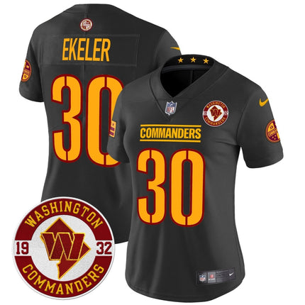 Women's Washington Commanders 2024 Vapor Limited Jersey - Est. 1932 Patch - All Stitched WASCOM_KDZ - KINDOZY