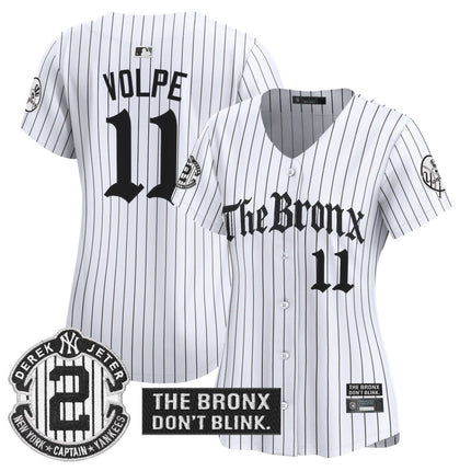 Women's Yankees 'The Bronx - Gothic Ink Drop Edition' Vapor Premier Limited Jersey - All Stitched - KINDOZY