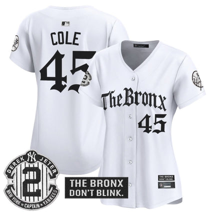 Women's Yankees 'The Bronx - Gothic Ink Drop Edition' Vapor Premier Limited Jersey - All Stitched - KINDOZY