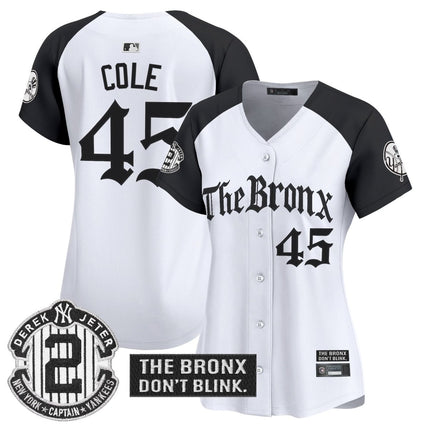 Women's Yankees 'The Bronx - Gothic Ink Drop Edition' Vapor Premier Limited Jersey - All Stitched - KINDOZY