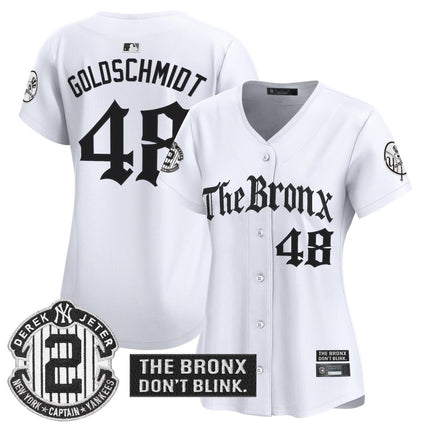 Women's Yankees 'The Bronx - Gothic Ink Drop Edition' Vapor Premier Limited Jersey - All Stitched - KINDOZY