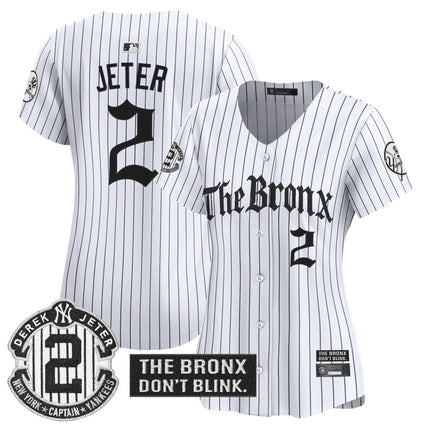 Women's Yankees 'The Bronx - Gothic Ink Drop Edition' Vapor Premier Limited Jersey - All Stitched - KINDOZY