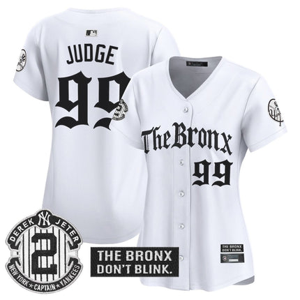 Women's Yankees 'The Bronx - Gothic Ink Drop Edition' Vapor Premier Limited Jersey - All Stitched - KINDOZY