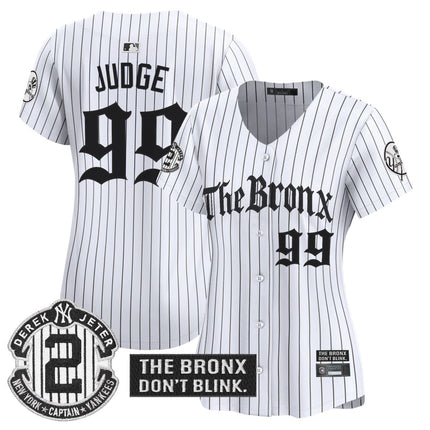 Women's Yankees 'The Bronx - Gothic Ink Drop Edition' Vapor Premier Limited Jersey - All Stitched - KINDOZY