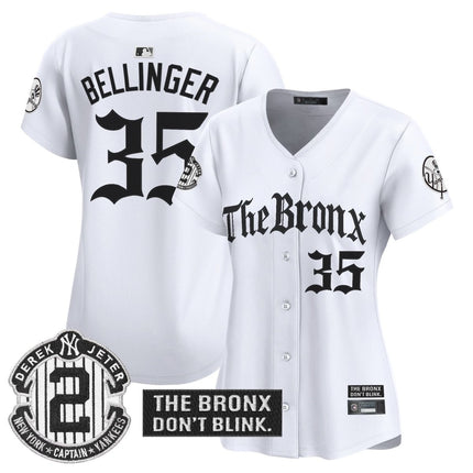 Women's Yankees 'The Bronx - Gothic Ink Drop Edition' Vapor Premier Limited Jersey - All Stitched - KINDOZY
