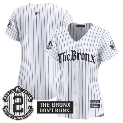 Women's Yankees 'The Bronx - Gothic Ink Drop Edition' Vapor Premier Limited Jersey - All Stitched - KINDOZY
