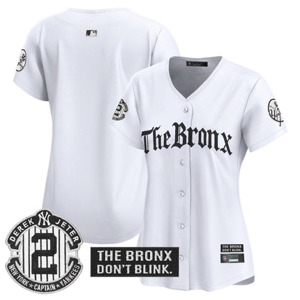 Women's Yankees 'The Bronx - Gothic Ink Drop Edition' Vapor Premier Limited Jersey - All Stitched - KINDOZY