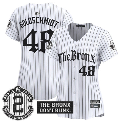 Women's Yankees 'The Bronx - Gothic Ink Drop Edition' Vapor Premier Limited Jersey - All Stitched - KINDOZY