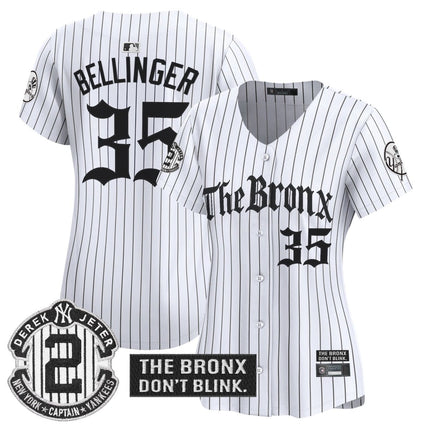 Women's Yankees 'The Bronx - Gothic Ink Drop Edition' Vapor Premier Limited Jersey - All Stitched - KINDOZY