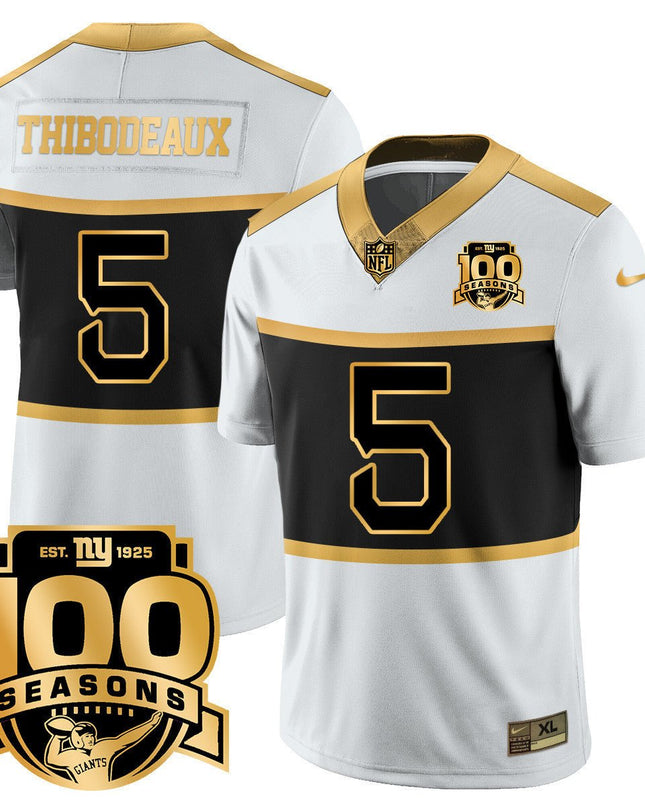 Youth's New York Giants "Century Red' 100TH Season Commemorative Jersey TLA - All Stitched NYG_KDZ - KINDOZY
