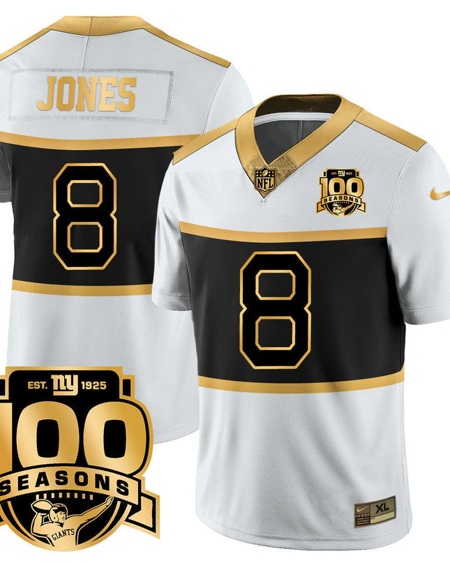 Youth's New York Giants "Century Red' 100TH Season Commemorative Jersey TLA - All Stitched NYG_KDZ - KINDOZY